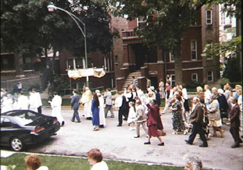 Procession on Cortez St (c) AH Gunkel 1998
