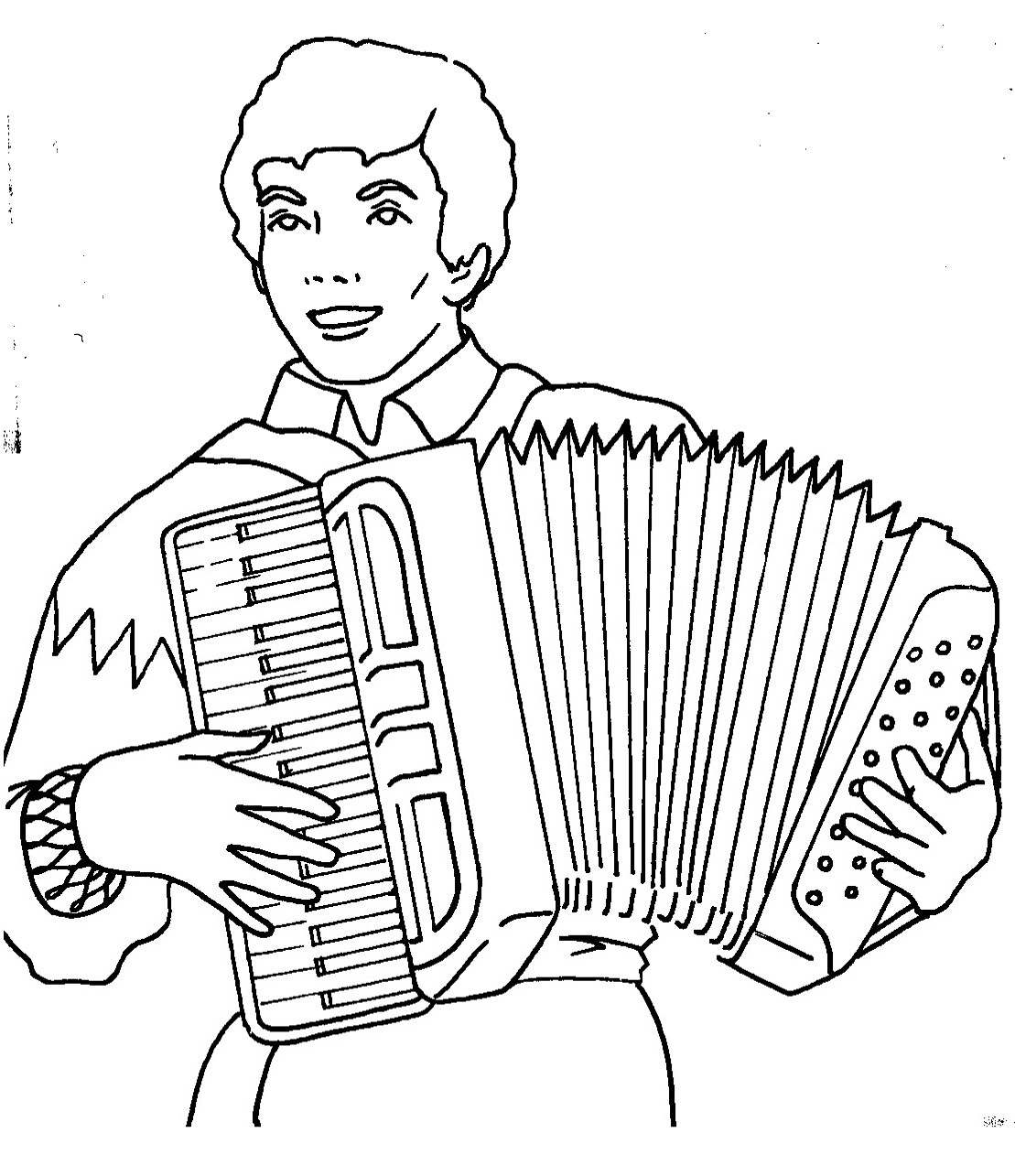 accordion coloring pages - photo #19