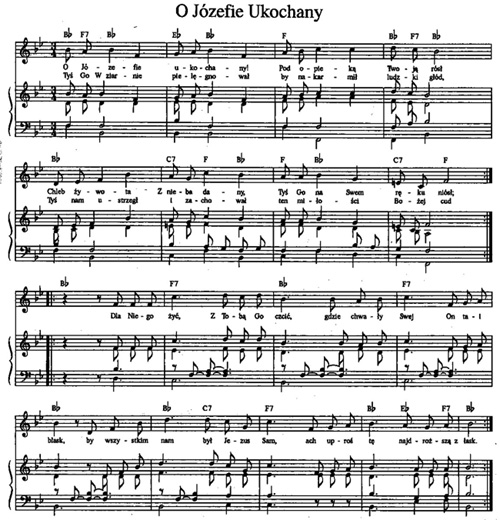Words And Music, St.Joseph Hymn: O Jozefie Ukochany