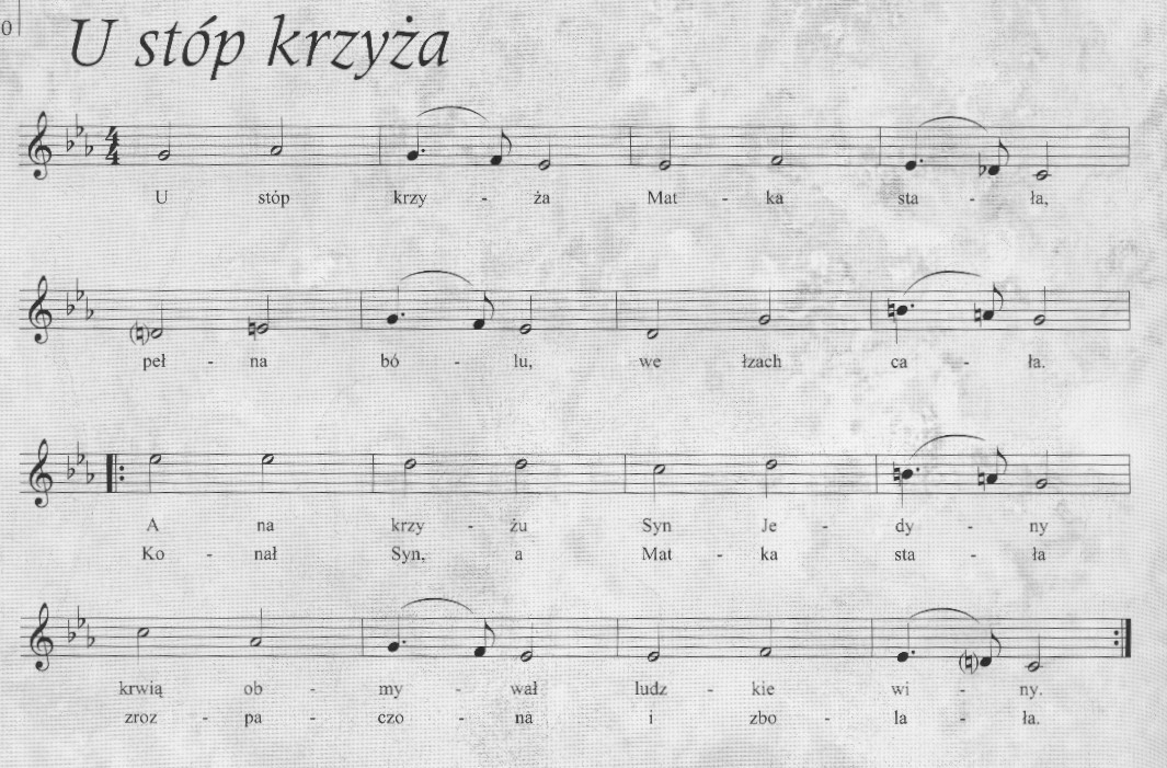 Notes & Chords for U stop krzyza