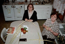 Mother and Daughter Weave Palms (c) 2001 David Gunkel