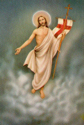 Resurrection Banner from Holy Card