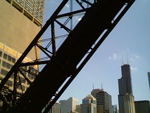 Chicago River Bridge, North Branch (c) AHGunkel 1999